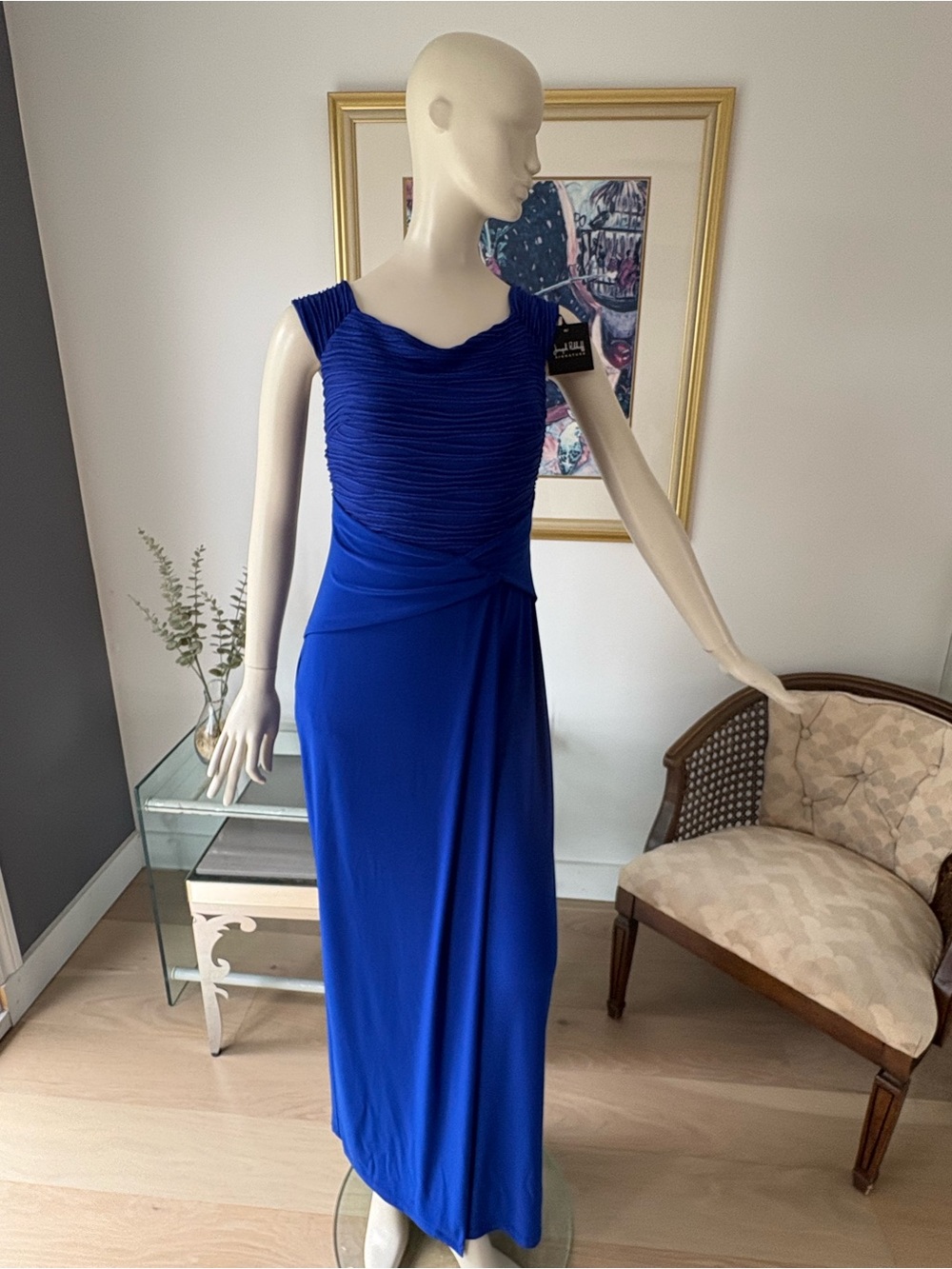 Joseph Ribkoff Elegant Royal Blue Women’s Evening Dress